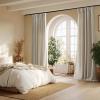 imageNICETOWN Linen Curtains Back Tab 90 Inch Long 2 Panels Set for Living Room 42 Wide Thick Flax Linen Blend Privacy Window Drapes Rod Pocket amp Back Tab with Light Filtering for BedroomTaupe