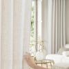 imageNICETOWN Linen Curtains Back Tab 90 Inch Long 2 Panels Set for Living Room 42 Wide Thick Flax Linen Blend Privacy Window Drapes Rod Pocket amp Back Tab with Light Filtering for BedroomLinen