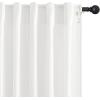 imageNICETOWN Linen Curtains Back Tab 90 Inch Long 2 Panels Set for Living Room 42 Wide Thick Flax Linen Blend Privacy Window Drapes Rod Pocket amp Back Tab with Light Filtering for BedroomWhite