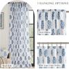 imageNICETOWN Linen Curtains Back Tab 90 Inch Long 2 Panels Set for Living Room 42 Wide Thick Flax Linen Blend Privacy Window Drapes Rod Pocket amp Back Tab with Light Filtering for BedroomZ Blue 1