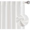 imageNICETOWN Linen Curtains Back Tab 90 Inch Long 2 Panels Set for Living Room 42 Wide Thick Flax Linen Blend Privacy Window Drapes Rod Pocket amp Back Tab with Light Filtering for BedroomSnow White
