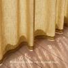 imageNICETOWN Linen Curtains Back Tab 90 Inch Long 2 Panels Set for Living Room 42 Wide Thick Flax Linen Blend Privacy Window Drapes Rod Pocket amp Back Tab with Light Filtering for BedroomGold Brown