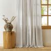 imageNICETOWN Linen Curtains Back Tab 90 Inch Long 2 Panels Set for Living Room 42 Wide Thick Flax Linen Blend Privacy Window Drapes Rod Pocket amp Back Tab with Light Filtering for BedroomBurlywood Birch