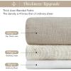 imageNICETOWN Linen Curtains Back Tab 90 Inch Long 2 Panels Set for Living Room 42 Wide Thick Flax Linen Blend Privacy Window Drapes Rod Pocket amp Back Tab with Light Filtering for BedroomTaupe