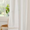 imageNICETOWN Linen Curtains Back Tab 90 Inch Long 2 Panels Set for Living Room 42 Wide Thick Flax Linen Blend Privacy Window Drapes Rod Pocket amp Back Tab with Light Filtering for BedroomCream