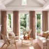 imageNICETOWN Linen Curtains Back Tab 90 Inch Long 2 Panels Set for Living Room 42 Wide Thick Flax Linen Blend Privacy Window Drapes Rod Pocket amp Back Tab with Light Filtering for BedroomTerracotta