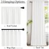 imageNICETOWN Linen Curtains Back Tab 90 Inch Long 2 Panels Set for Living Room 42 Wide Thick Flax Linen Blend Privacy Window Drapes Rod Pocket amp Back Tab with Light Filtering for BedroomWhite