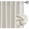 imageNICETOWN Linen Curtains Back Tab 90 Inch Long 2 Panels Set for Living Room 42 Wide Thick Flax Linen Blend Privacy Window Drapes Rod Pocket amp Back Tab with Light Filtering for BedroomFog Grey