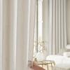 imageNICETOWN Linen Curtains Back Tab 90 Inch Long 2 Panels Set for Living Room 42 Wide Thick Flax Linen Blend Privacy Window Drapes Rod Pocket amp Back Tab with Light Filtering for BedroomFog Grey