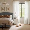 imageNICETOWN Linen Curtains Back Tab 90 Inch Long 2 Panels Set for Living Room 42 Wide Thick Flax Linen Blend Privacy Window Drapes Rod Pocket amp Back Tab with Light Filtering for BedroomPure White