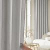 imageNICETOWN Linen Curtains Back Tab 90 Inch Long 2 Panels Set for Living Room 42 Wide Thick Flax Linen Blend Privacy Window Drapes Rod Pocket amp Back Tab with Light Filtering for BedroomSeedpearl
