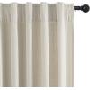 imageNICETOWN Linen Curtains Back Tab 90 Inch Long 2 Panels Set for Living Room 42 Wide Thick Flax Linen Blend Privacy Window Drapes Rod Pocket amp Back Tab with Light Filtering for BedroomBeige