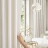 imageNICETOWN Linen Curtains Back Tab 90 Inch Long 2 Panels Set for Living Room 42 Wide Thick Flax Linen Blend Privacy Window Drapes Rod Pocket amp Back Tab with Light Filtering for BedroomCream