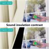 imageNICETOWN Living Room Completely Shaded Draperies Privacy Protection amp Noise Reducing Ring Top Drapes Black Lined Insulated Window Treatment Curtain Panels Beige 2 Pieces W55 x L86