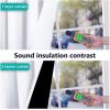 imageNICETOWN Pure White 100 Blackout Lined Curtains 1 Pair 37 Width x 40 Length Each Panel 2 Thick Layers Narrow Wide Window Treatment Panels Thermal Insulated Drapes for Kitchen Small Window