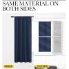 imageNICETOWN Room Darkening Curtains for Bedroom Navy Set of 2 Panels 62 x 84 Inch Triple Weave Home Decoration Thermal Insulated Solid Drapes for Patio Door
