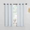 imageNICETOWN Room Darkening Draperies Curtains Panels Window Treatment Thermal Insulated Grommet Room Darkening CurtainsDrapes for Bedroom Greyish White 2 Panels 34 by 45