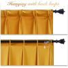 imageNICETOWN Sage Green Velvet Curtains Long Drapes Living Room Office Luxury Bedroom Room Darkening Velvet Curtains Rod Pocket Velvet Curtains 84 Long 52 inches Wide Set of 2Warm Gold