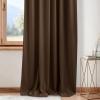 imageNICETOWN Sage Green Velvet Curtains Long Drapes Living Room Office Luxury Bedroom Room Darkening Velvet Curtains Rod Pocket Velvet Curtains 84 Long 52 inches Wide Set of 2Brown