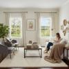 imageNICETOWN Sage Green Velvet Curtains Long Drapes Living Room Office Luxury Bedroom Room Darkening Velvet Curtains Rod Pocket Velvet Curtains 84 Long 52 inches Wide Set of 2Ivory
