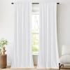 imageNICETOWN Sage Green Velvet Curtains Long Drapes Living Room Office Luxury Bedroom Room Darkening Velvet Curtains Rod Pocket Velvet Curtains 84 Long 52 inches Wide Set of 2White