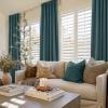 imageNICETOWN Sage Green Velvet Curtains Long Drapes Living Room Office Luxury Bedroom Room Darkening Velvet Curtains Rod Pocket Velvet Curtains 84 Long 52 inches Wide Set of 2Greyish Blue