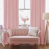 imageNICETOWN Sage Green Velvet Curtains Long Drapes Living Room Office Luxury Bedroom Room Darkening Velvet Curtains Rod Pocket Velvet Curtains 84 Long 52 inches Wide Set of 2Baby Pink