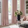 imageNICETOWN Sage Green Velvet Curtains Long Drapes Living Room Office Luxury Bedroom Room Darkening Velvet Curtains Rod Pocket Velvet Curtains 84 Long 52 inches Wide Set of 2Dusty Pink