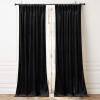 imageNICETOWN Sage Green Velvet Curtains Long Drapes Living Room Office Luxury Bedroom Room Darkening Velvet Curtains Rod Pocket Velvet Curtains 84 Long 52 inches Wide Set of 2UpgradeBlack