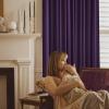 imageNICETOWN Sage Green Velvet Curtains Long Drapes Living Room Office Luxury Bedroom Room Darkening Velvet Curtains Rod Pocket Velvet Curtains 84 Long 52 inches Wide Set of 2Purple