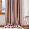 imageNICETOWN Sage Green Velvet Curtains Long Drapes Living Room Office Luxury Bedroom Room Darkening Velvet Curtains Rod Pocket Velvet Curtains 84 Long 52 inches Wide Set of 2Dusty Pink
