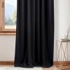 imageNICETOWN Sage Green Velvet Curtains Long Drapes Living Room Office Luxury Bedroom Room Darkening Velvet Curtains Rod Pocket Velvet Curtains 84 Long 52 inches Wide Set of 2Black