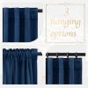 imageNICETOWN Sage Green Velvet Curtains Long Drapes Living Room Office Luxury Bedroom Room Darkening Velvet Curtains Rod Pocket Velvet Curtains 84 Long 52 inches Wide Set of 2Navy Blue