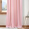 imageNICETOWN Sage Green Velvet Curtains Long Drapes Living Room Office Luxury Bedroom Room Darkening Velvet Curtains Rod Pocket Velvet Curtains 84 Long 52 inches Wide Set of 2Baby Pink