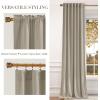 imageNICETOWN Sage Green Velvet Curtains Long Drapes Living Room Office Luxury Bedroom Room Darkening Velvet Curtains Rod Pocket Velvet Curtains 84 Long 52 inches Wide Set of 2Camel