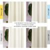 imageNICETOWN Sage Green Velvet Curtains Long Drapes Living Room Office Luxury Bedroom Room Darkening Velvet Curtains Rod Pocket Velvet Curtains 84 Long 52 inches Wide Set of 2Ivory