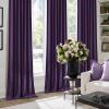 imageNICETOWN Sage Green Velvet Curtains Long Drapes Living Room Office Luxury Bedroom Room Darkening Velvet Curtains Rod Pocket Velvet Curtains 84 Long 52 inches Wide Set of 2Purple