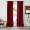 imageNICETOWN Sage Green Velvet Curtains Long Drapes Living Room Office Luxury Bedroom Room Darkening Velvet Curtains Rod Pocket Velvet Curtains 84 Long 52 inches Wide Set of 2Red