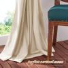 imageNICETOWN Sage Green Velvet Curtains Long Drapes Living Room Office Luxury Bedroom Room Darkening Velvet Curtains Rod Pocket Velvet Curtains 84 Long 52 inches Wide Set of 2Beige