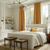 imageNICETOWN Sage Green Velvet Curtains Long Drapes Living Room Office Luxury Bedroom Room Darkening Velvet Curtains Rod Pocket Velvet Curtains 84 Long 52 inches Wide Set of 2Mustard Gold