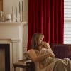 imageNICETOWN Sage Green Velvet Curtains Long Drapes Living Room Office Luxury Bedroom Room Darkening Velvet Curtains Rod Pocket Velvet Curtains 84 Long 52 inches Wide Set of 2Red