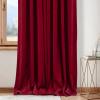 imageNICETOWN Sage Green Velvet Curtains Long Drapes Living Room Office Luxury Bedroom Room Darkening Velvet Curtains Rod Pocket Velvet Curtains 84 Long 52 inches Wide Set of 2Red