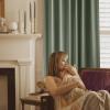 imageNICETOWN Sage Green Velvet Curtains Long Drapes Living Room Office Luxury Bedroom Room Darkening Velvet Curtains Rod Pocket Velvet Curtains 84 Long 52 inches Wide Set of 2Sage Green