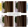 imageNICETOWN Sage Green Velvet Curtains Long Drapes Living Room Office Luxury Bedroom Room Darkening Velvet Curtains Rod Pocket Velvet Curtains 84 Long 52 inches Wide Set of 2Brown