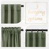 imageNICETOWN Sage Green Velvet Curtains Long Drapes Living Room Office Luxury Bedroom Room Darkening Velvet Curtains Rod Pocket Velvet Curtains 84 Long 52 inches Wide Set of 2Sage Green