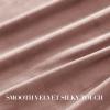 imageNICETOWN Sage Green Velvet Curtains Long Drapes Living Room Office Luxury Bedroom Room Darkening Velvet Curtains Rod Pocket Velvet Curtains 84 Long 52 inches Wide Set of 2Dusty Pink