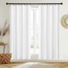 imageNICETOWN Sage Green Velvet Curtains Long Drapes Living Room Office Luxury Bedroom Room Darkening Velvet Curtains Rod Pocket Velvet Curtains 84 Long 52 inches Wide Set of 2White