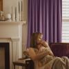 imageNICETOWN Sage Green Velvet Curtains Long Drapes Living Room Office Luxury Bedroom Room Darkening Velvet Curtains Rod Pocket Velvet Curtains 84 Long 52 inches Wide Set of 2Lavender Purple