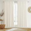 imageNICETOWN Sage Green Velvet Curtains Long Drapes Living Room Office Luxury Bedroom Room Darkening Velvet Curtains Rod Pocket Velvet Curtains 84 Long 52 inches Wide Set of 2Ivory