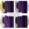 imageNICETOWN Sage Green Velvet Curtains Long Drapes Living Room Office Luxury Bedroom Room Darkening Velvet Curtains Rod Pocket Velvet Curtains 84 Long 52 inches Wide Set of 2Purple